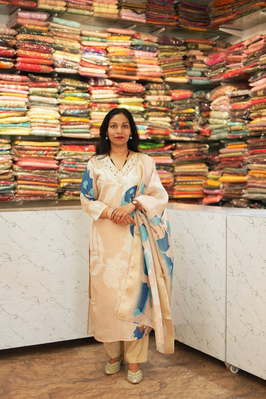 VRNY Shimmer Organza Suit