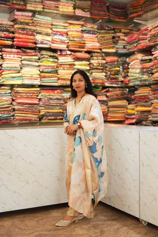 VRNY Shimmer Organza Suit