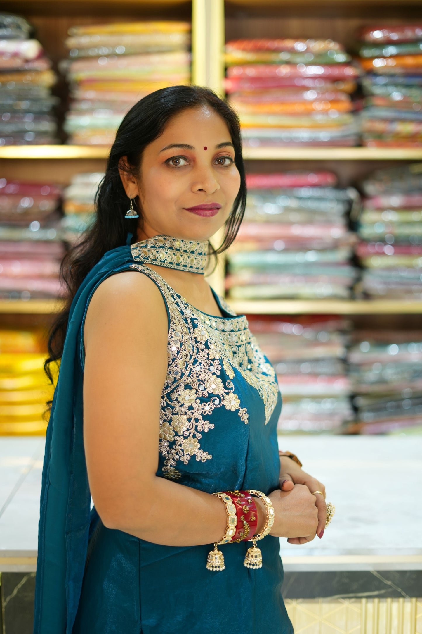 VRNY Space Silk Sharara Set