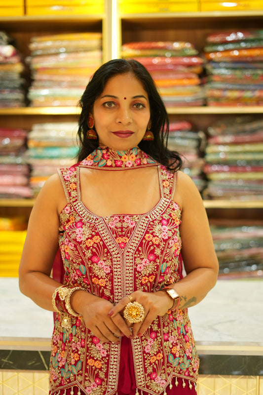 VRNY Jacket Sharara Set