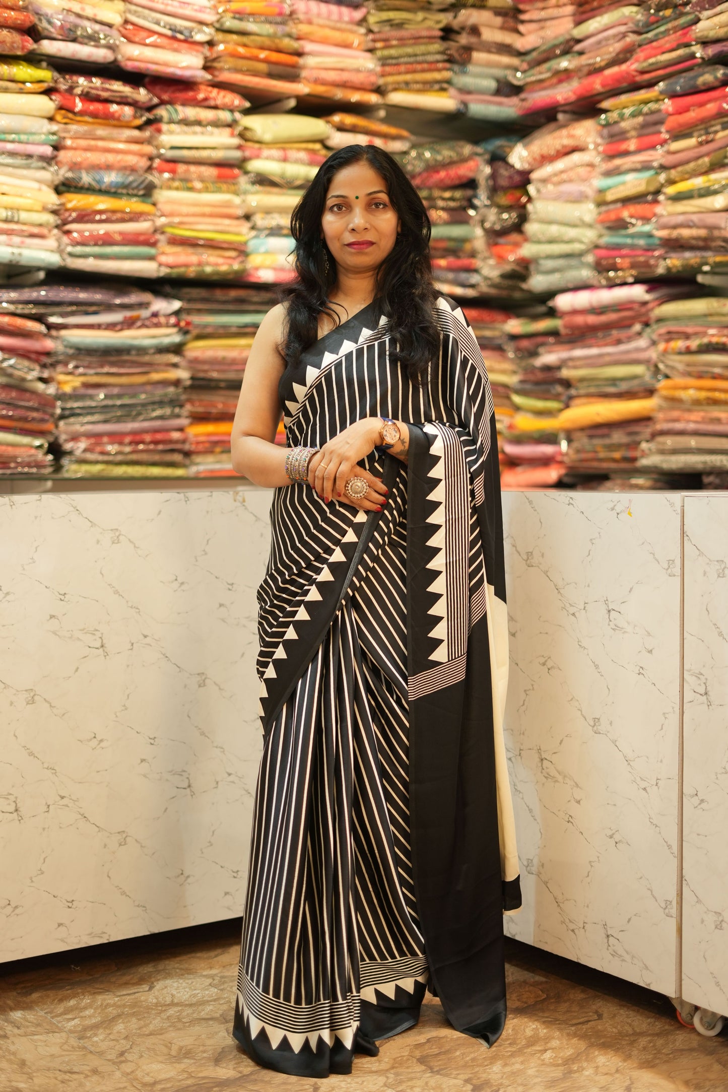 VRNY Deepika Padukone Modal Silk Saree