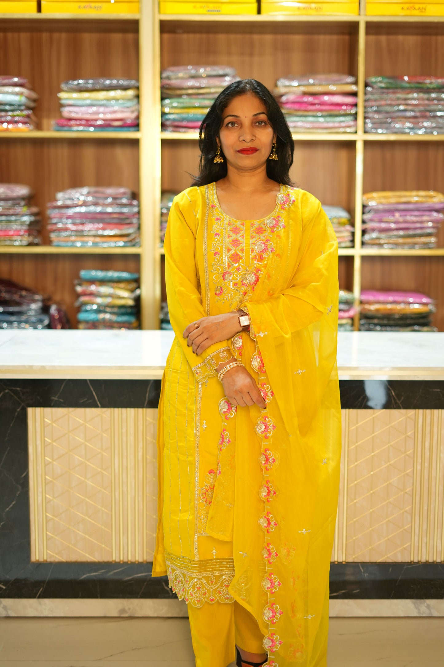 VRNY Sunshine Roman Silk Suit