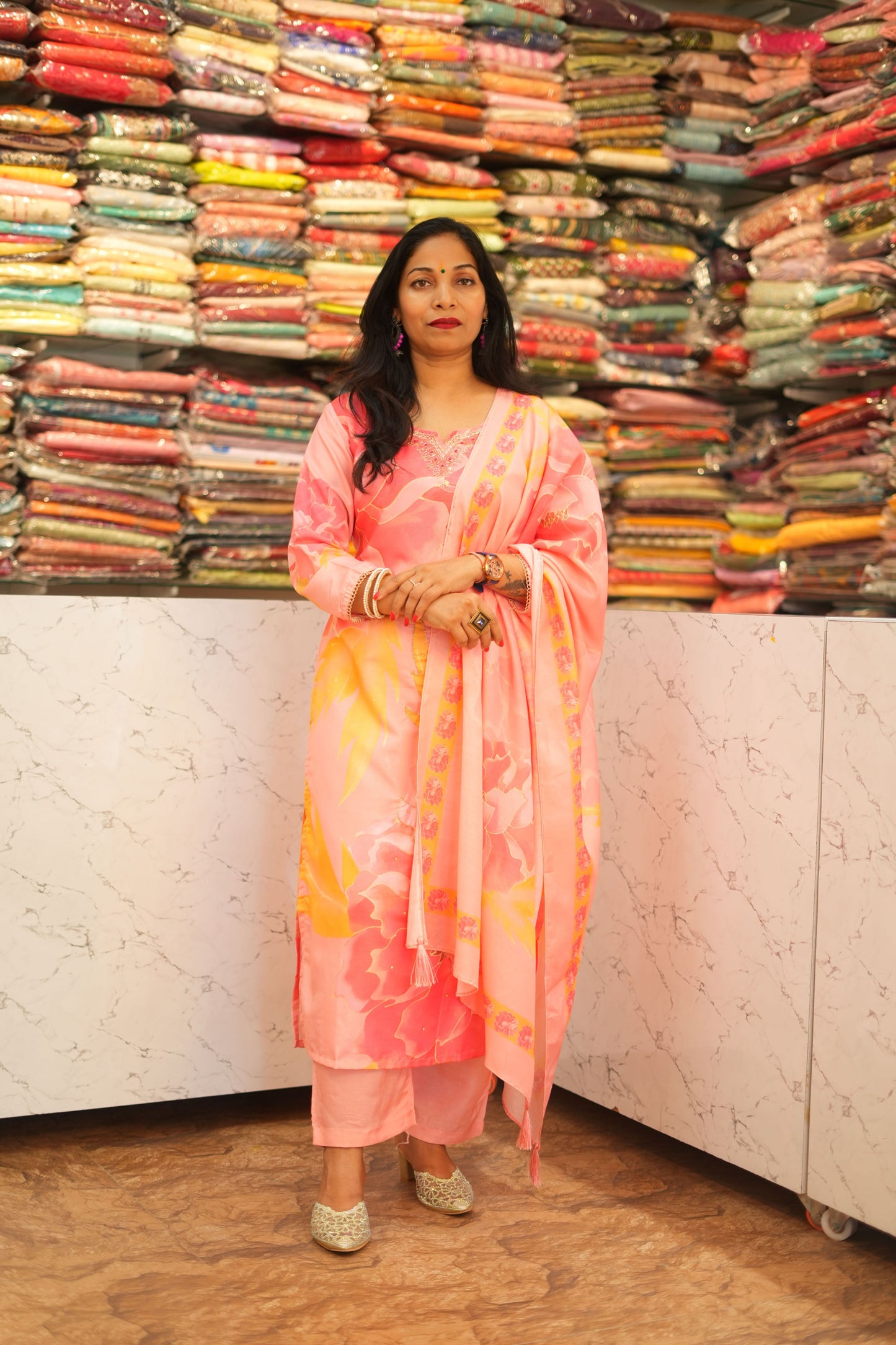 VRNY Simmer Organza Suit