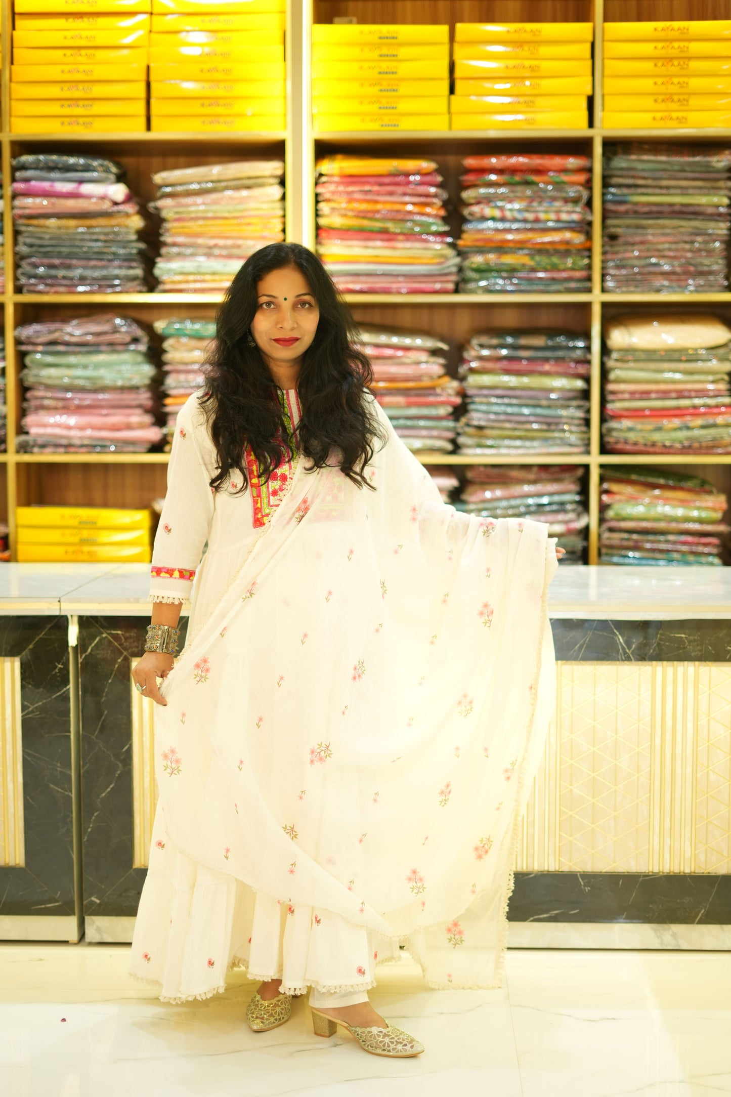 VRNY White Frock Suit