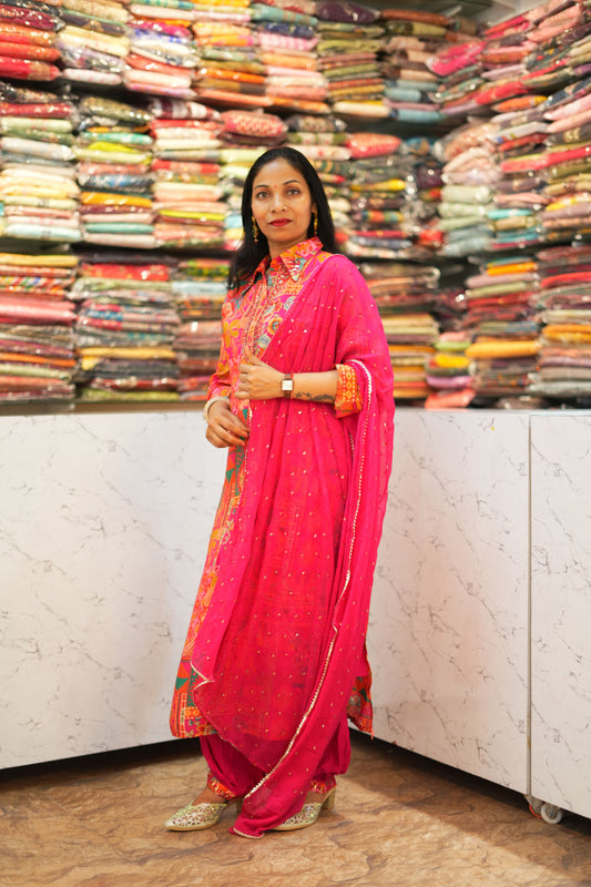 VRNY Pure Muslin Afghani Suit