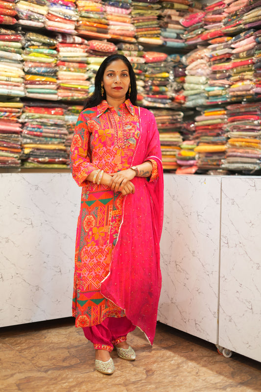 VRNY Pure Muslin Afghani Suit