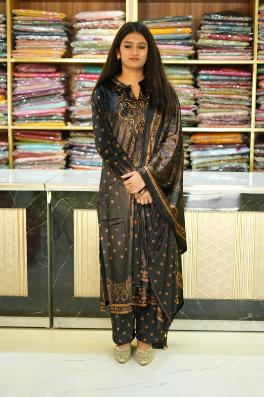 VRNY Black Ice Velvet Suit Set