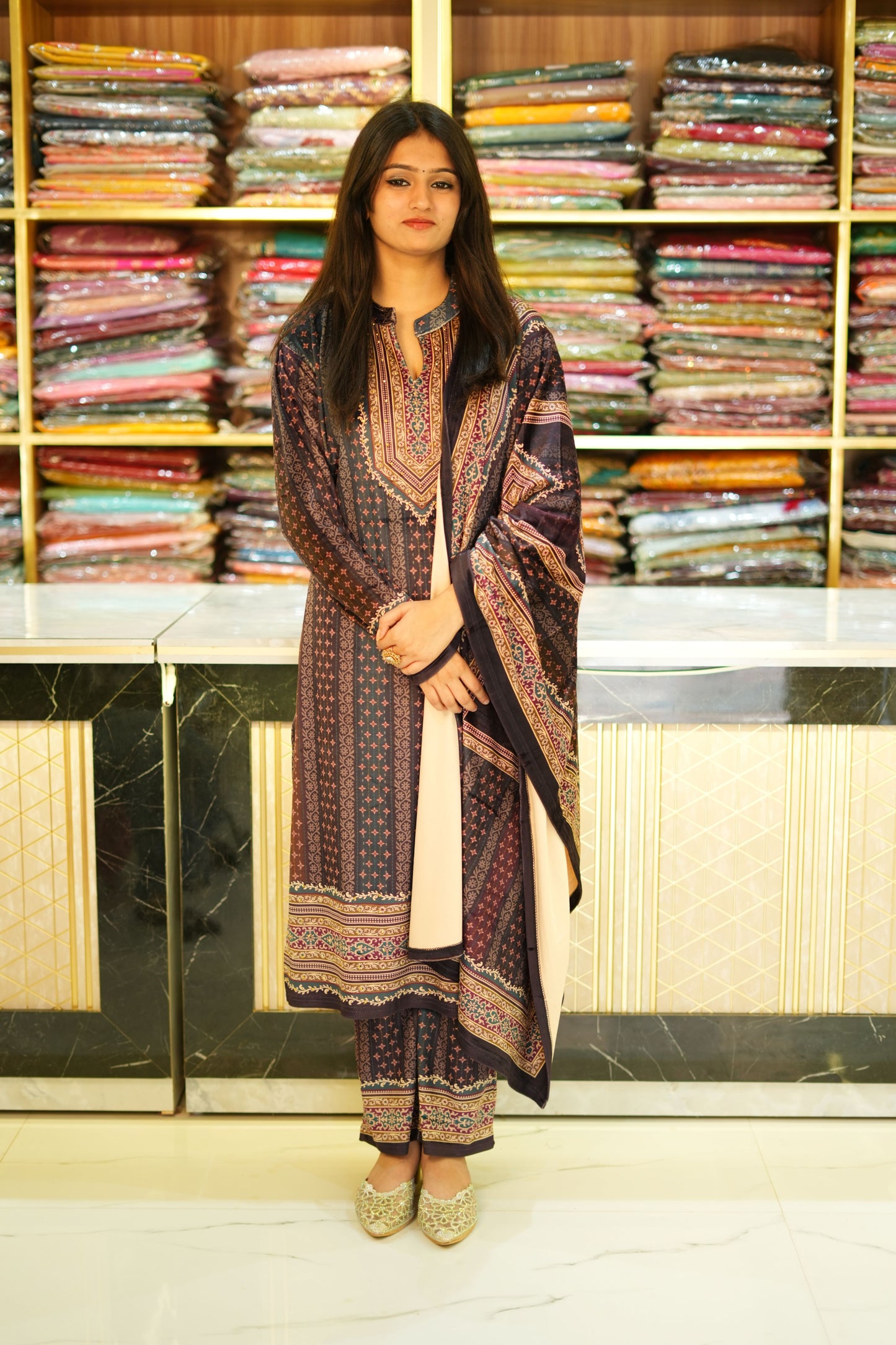 VRNY Velvet Winter Suit Set