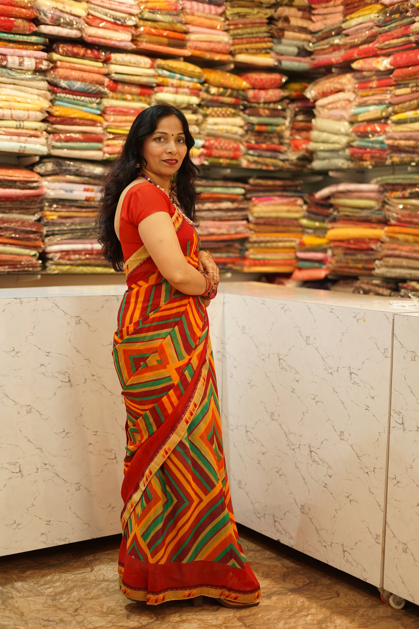 VRNY Weightless Chiffon Saree