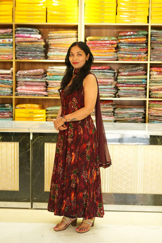 VRNY Patiala Duppata Frock Suit