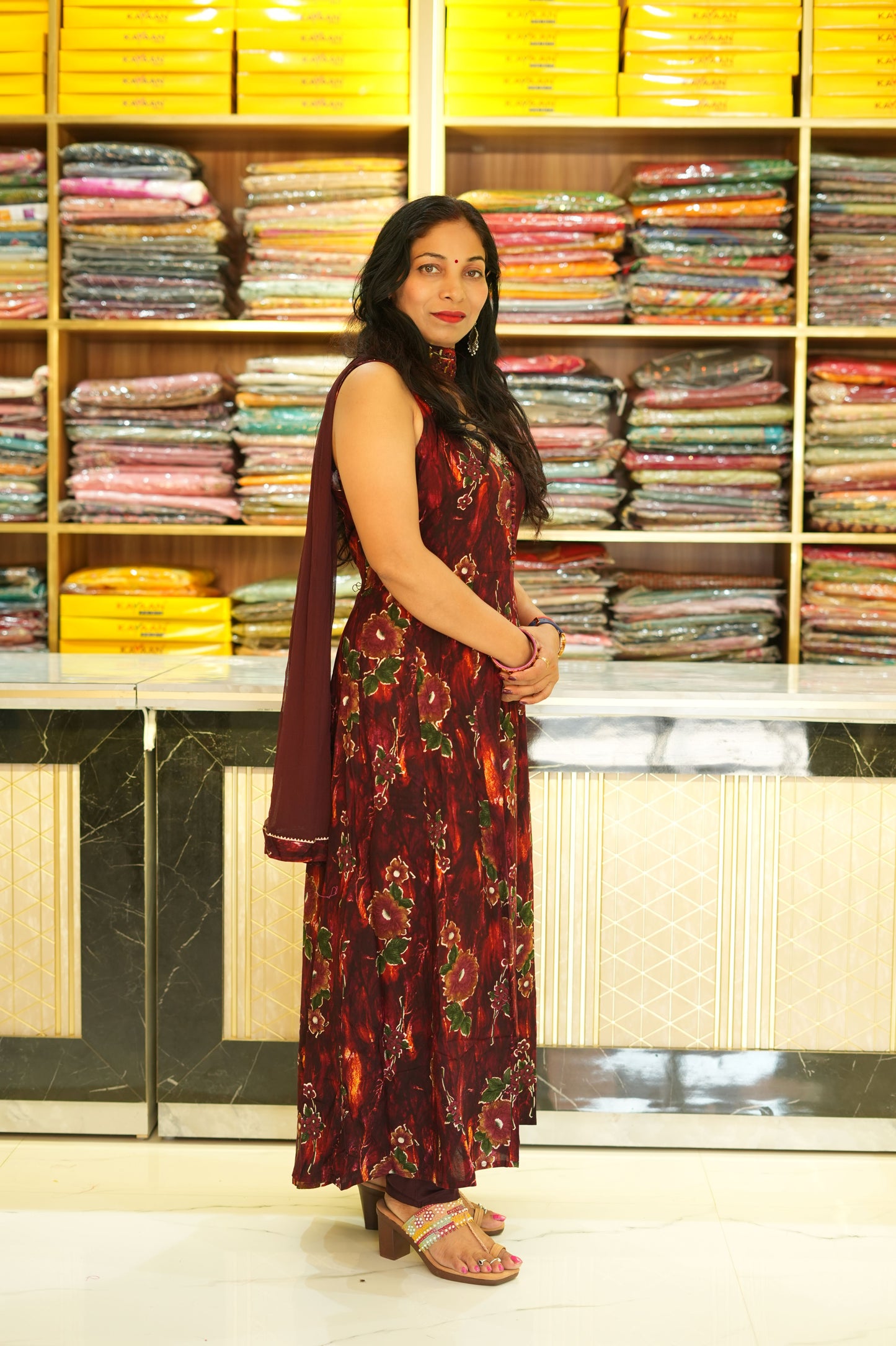 VRNY Patiala Duppata Frock Suit