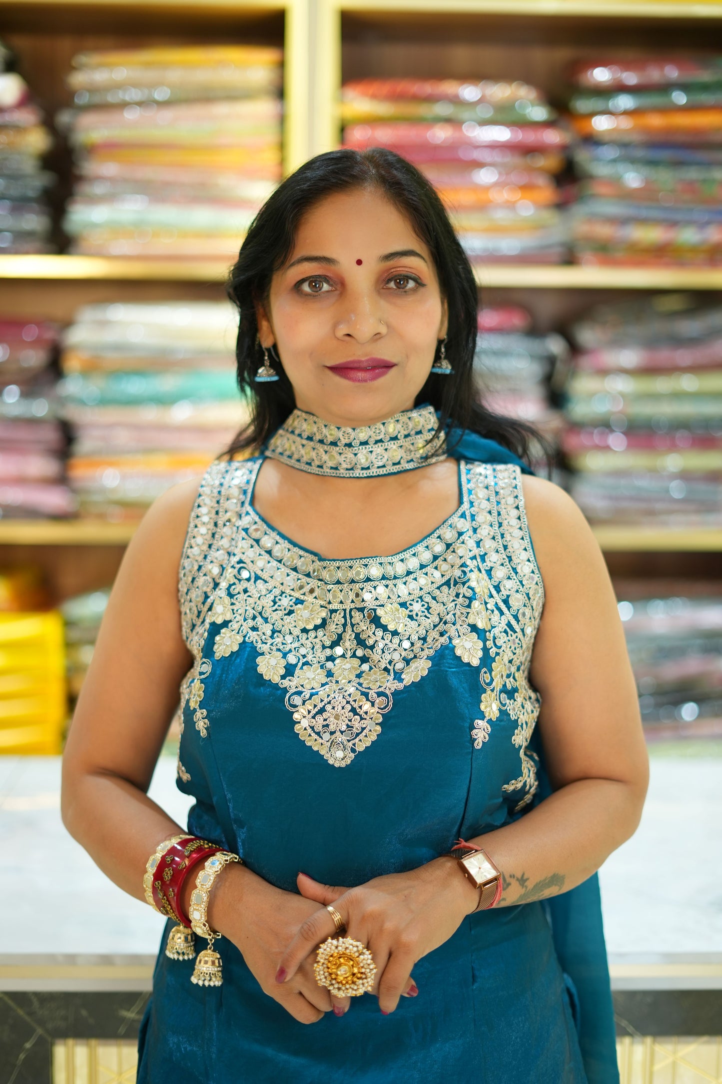 VRNY Space Silk Sharara Set