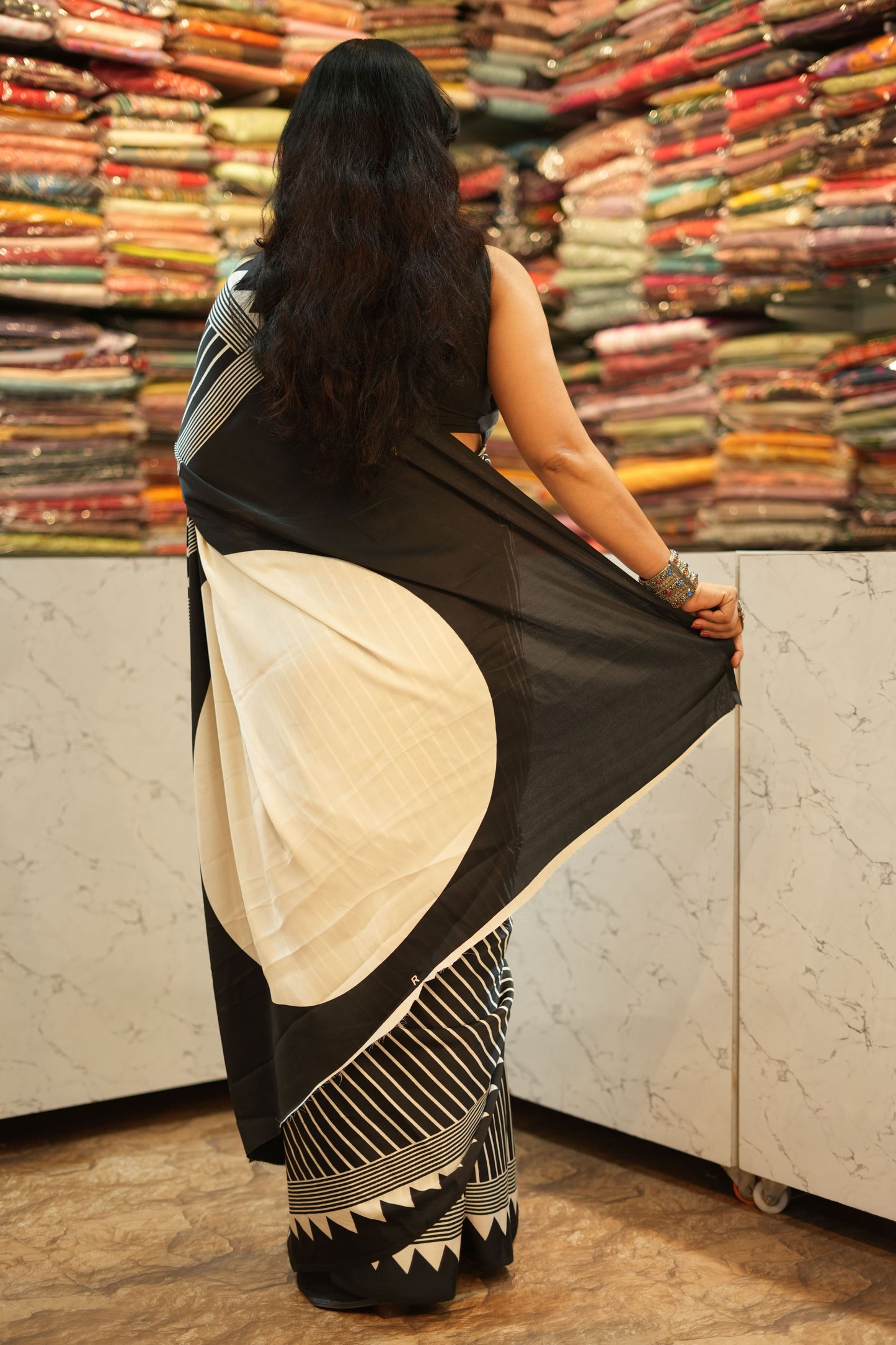 VRNY Deepika Padukone Modal Silk Saree
