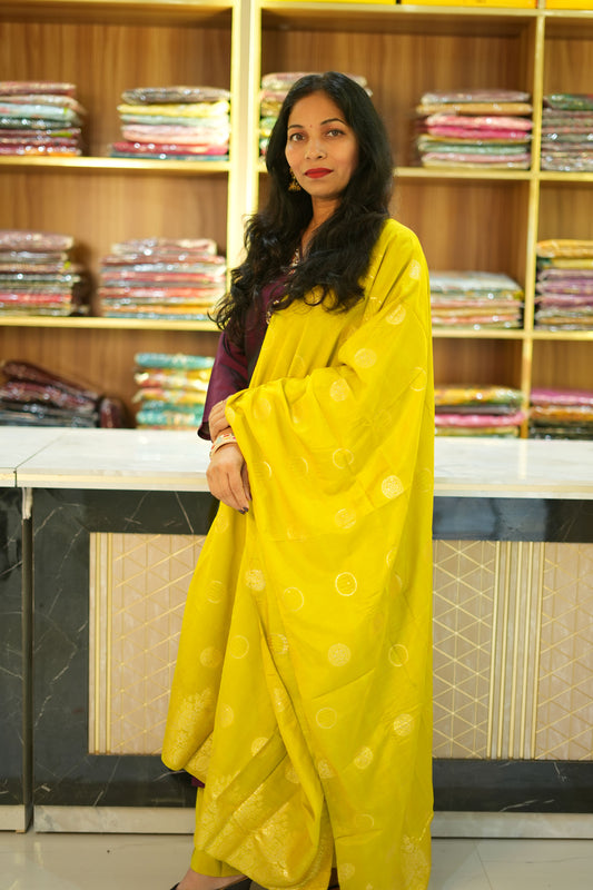 VRNY Maroon Satin Silk Suit Set