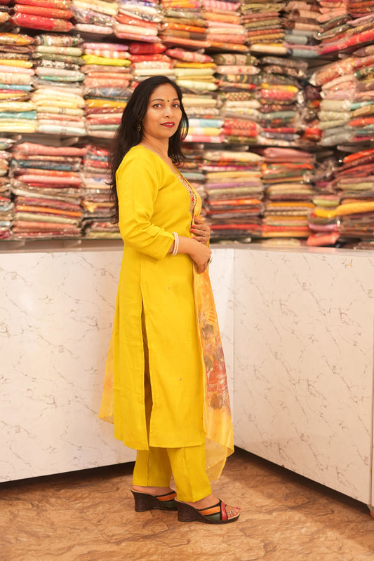 VRNY Sunshine Cotton Floral Suit Set