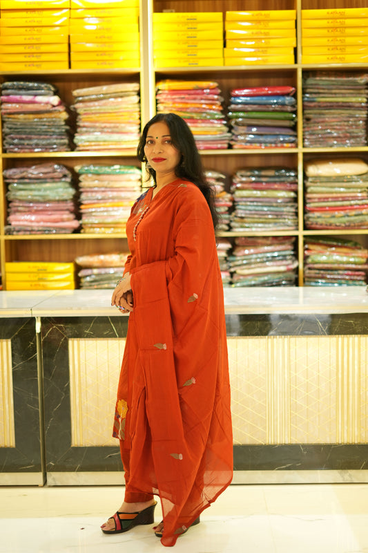 VRNY Khadi Cotton Suit